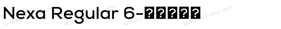 Nexa Regular 6字体转换